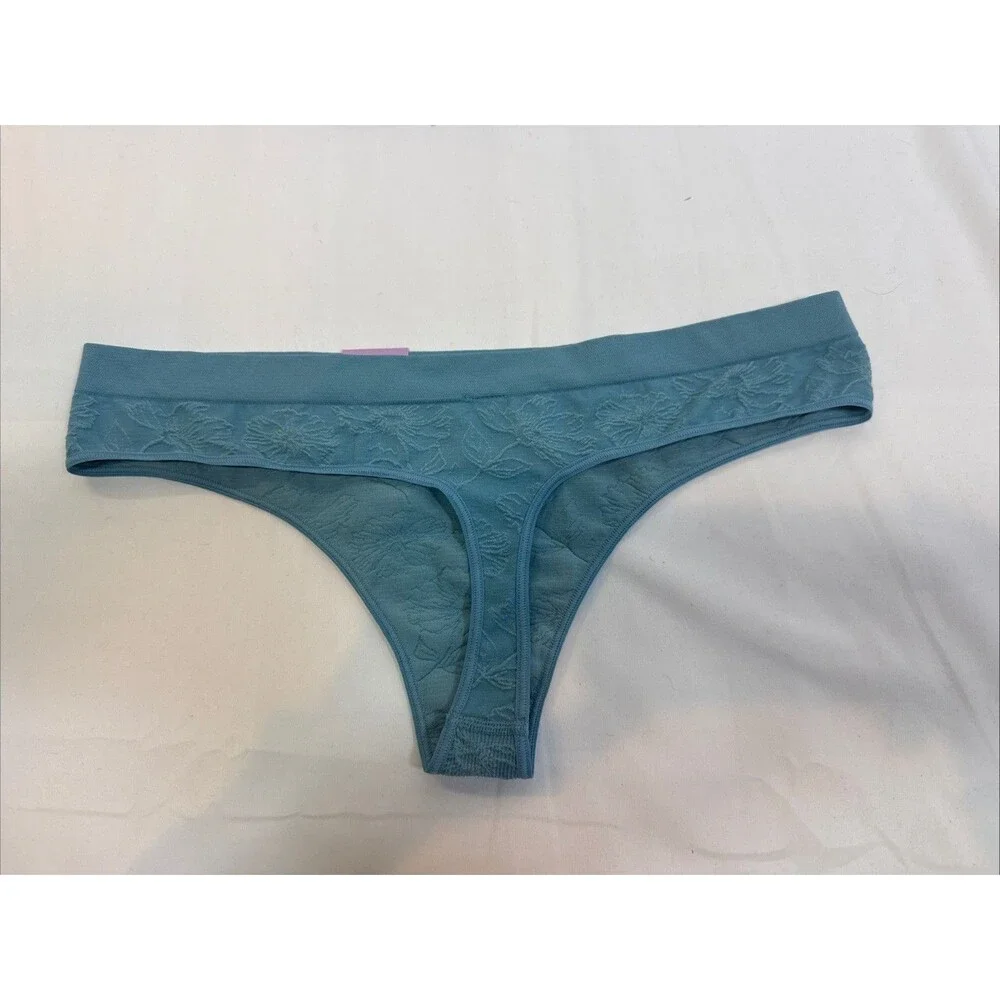 Auden Women’s Seamless Color Turquoise Blue Thong Size XL (16) 1 Piece